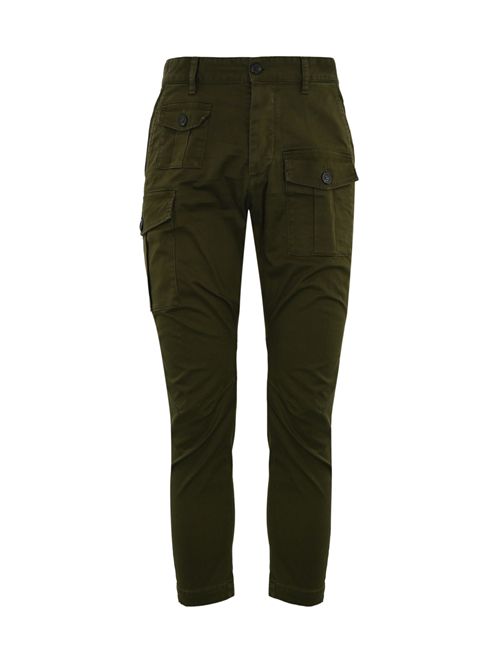 Pantalone Sexy Cargo Pants Military Green DSQUARED2 | S74KB0818 S39021728